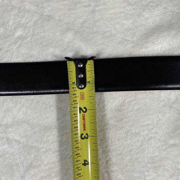 Joseph Abboud Black Leather Belt Men's Sz 44 Handcrafted In Italy Classic - Picture 7 of 7